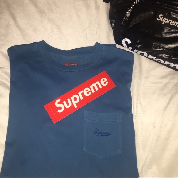 overdyed pocket tee supreme